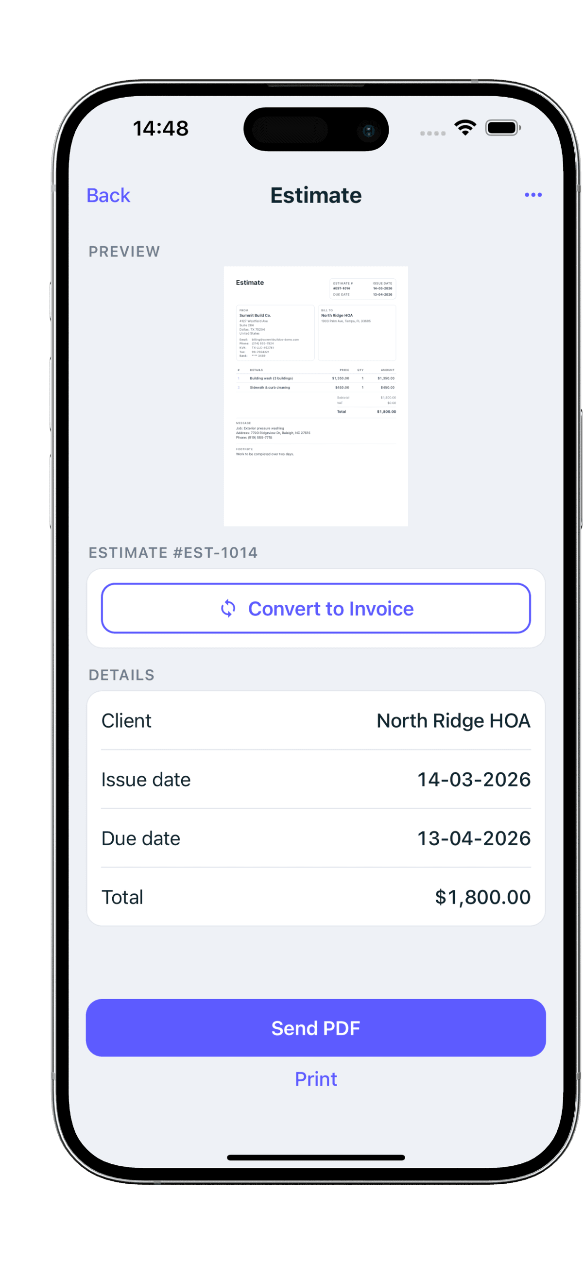 Convert to Invoices